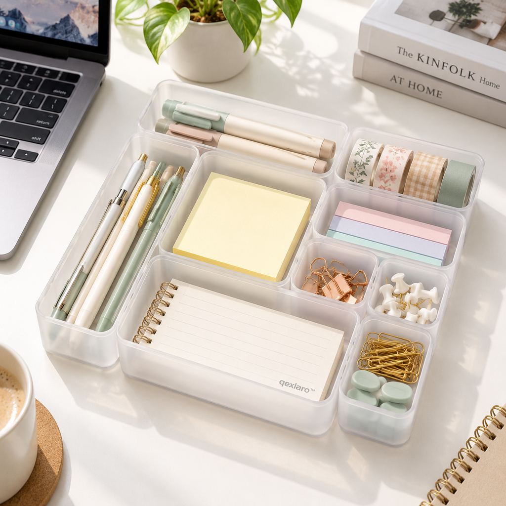 Qexlaro™ GridStack Modular Drawer Organizer Set