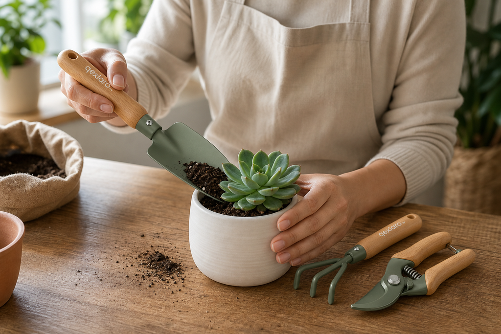 Qexlaro™ LeafLift 4-Piece Mini Garden Tool Set