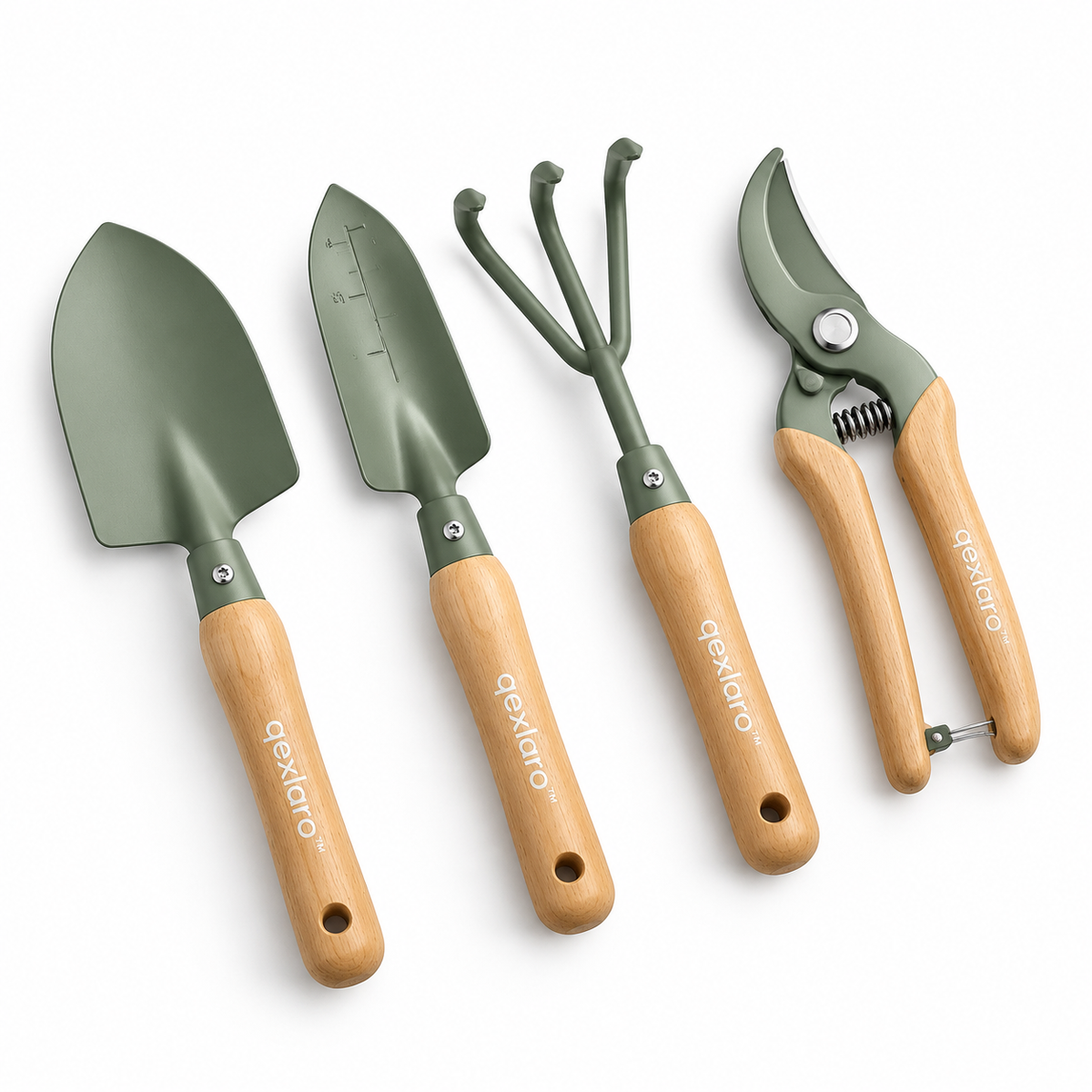 Qexlaro™ LeafLift 4-Piece Mini Garden Tool Set