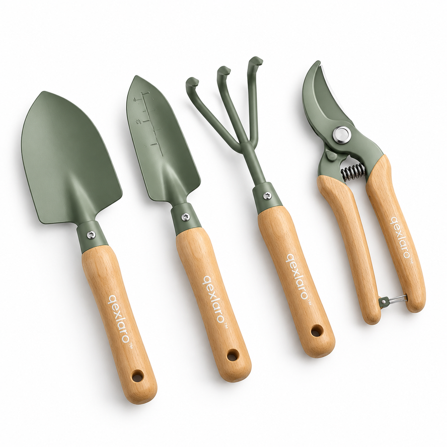 Qexlaro™ LeafLift 4-Piece Mini Garden Tool Set