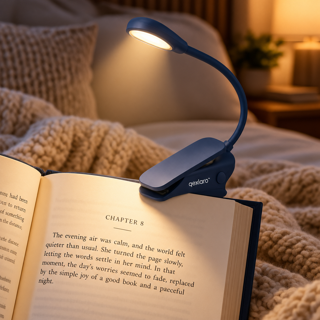Qexlaro™ LunaClip Rechargeable LED Book Light